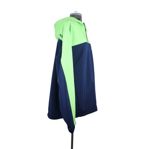 Seattle Seahawks NFL colorblock hooded softshell fleece full zip front jacket XL - Picture 4 of 14